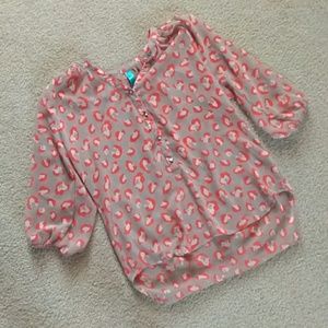 3 for $15 Grey and orange blouse